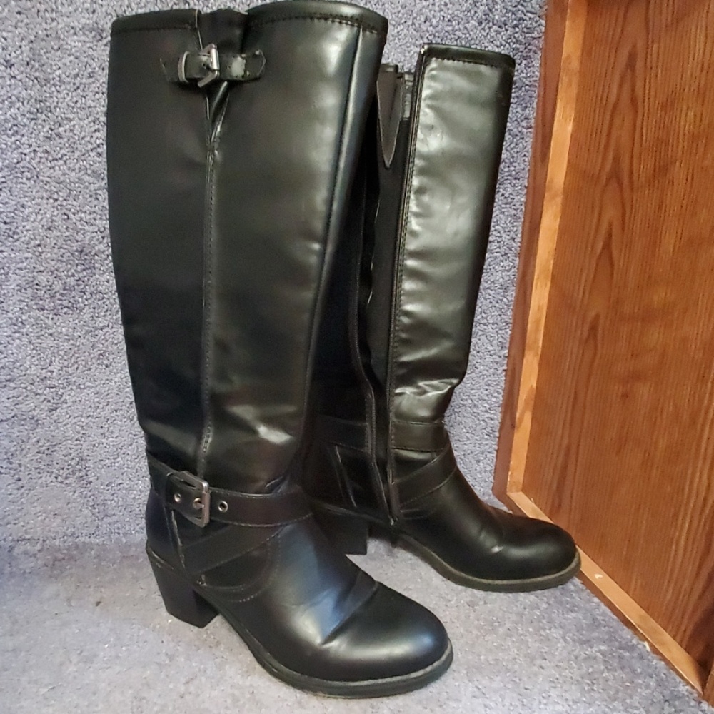 Heeled Knee High Boots